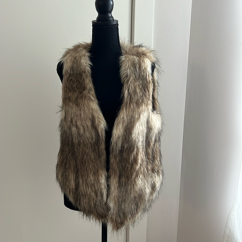 Faux fur vest